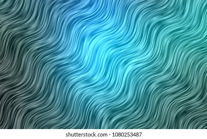 Light BLUE vector background with curved circles. Colorful illustration in abstract marble style with gradient. Textured wave pattern for backgrounds.