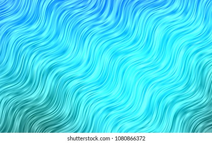 Light BLUE vector background with curved circles. Brand-new colored illustration in marble style with gradient. A completely new marble design for your business.