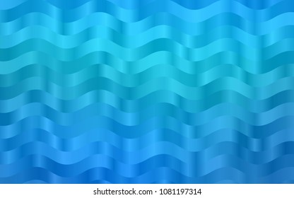 Light BLUE vector background with curved circles. Colorful abstract illustration with gradient lines. A completely new template for your business design.