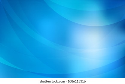 Light BLUE vector background with curved circles. Colorful abstract illustration with gradient lines. Marble style for your business design.