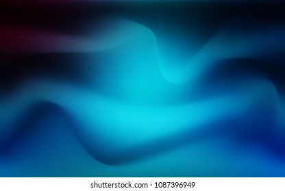 Light BLUE vector background with curved circles. Shining crooked illustration in marble style. The elegant pattern for brand book.