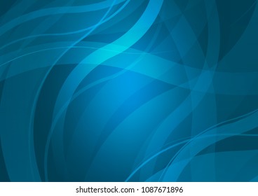 Light BLUE vector background with curved circles. A sample with blurred bubble shapes. The best blurred design for your business.