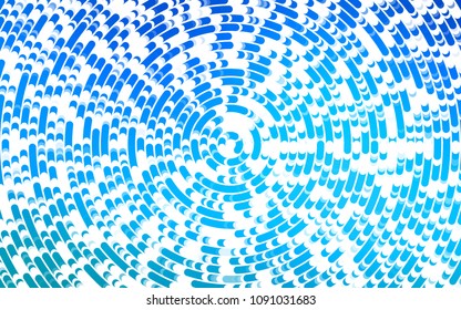 Light BLUE vector background with curved circles. Geometric illustration in marble style with gradient.  The best blurred design for your business.