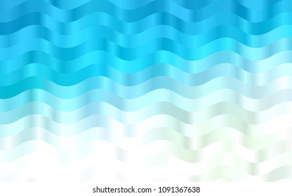 Light BLUE vector background with curved circles. A sample with blurred bubble shapes. Brand-new design for your ads, poster, banner.
