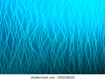 Light BLUE vector background with curved circles. Blurred geometric sample with gradient bubbles.  Marble design for your web site.