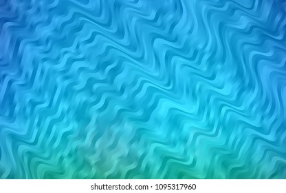 Light BLUE vector background with curved circles. Brand-new colored illustration in marble style with gradient. Marble design for your web site.