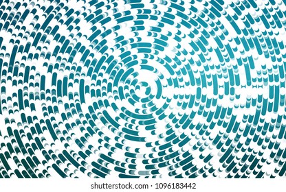 Light BLUE vector background with curved circles. Glitter abstract illustration with wry lines. Marble design for your web site.