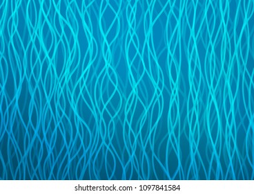 Light BLUE vector background with curved circles. A sample with blurred bubble shapes. A new texture for your  ad, booklets, leaflets.