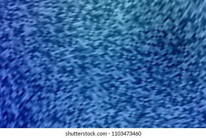 Light BLUE vector background with curved circles. Modern gradient abstract illustration with bandy lines. The template for cell phone backgrounds.