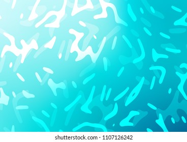 Light BLUE vector background with curved circles. Colorful illustration in abstract marble style with gradient. Marble style for your business design.