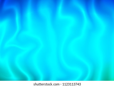 Light BLUE vector background with curved circles. Modern gradient abstract illustration with bandy lines. The template for cell phone backgrounds.