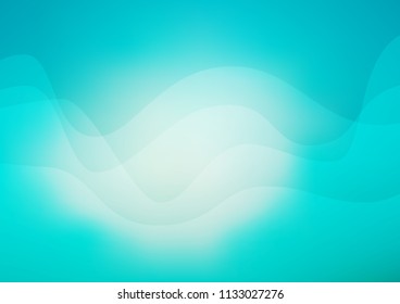 Light BLUE vector background with curved circles. Geometric illustration in marble style with gradient.  Pattern for your business design.