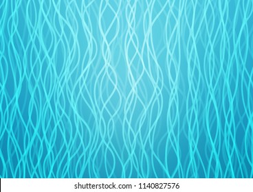 Light BLUE vector background with curved circles. Shining illustration, which consist of blurred lines, circles. The template for cell phone backgrounds.