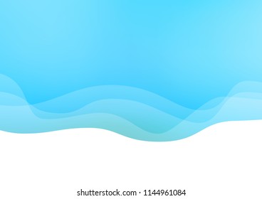 Light BLUE vector background with curved circles. Colorful illustration in abstract marble style with gradient. Brand new design for your ads, poster, banner.