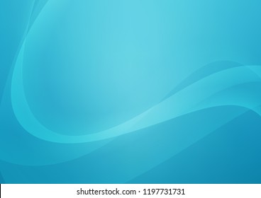 Light BLUE vector background with curved circles. Colorful illustration in abstract marble style with gradient. New composition for your brand book.