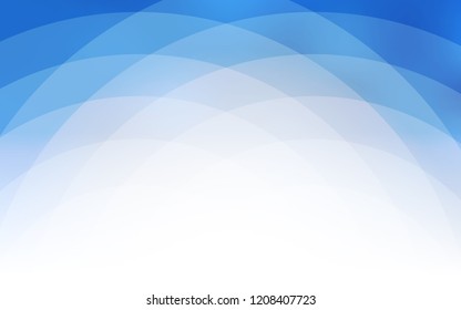 Light BLUE vector background with curved circles. Glitter abstract illustration with wry lines. A completely new memphis design for your business.