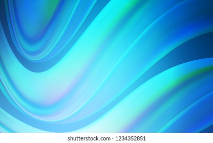 Light BLUE vector background with curved circles. An elegant bright illustration with gradient. New composition for your brand book.