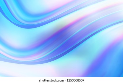 Light BLUE vector background with curved circles. Creative geometric illustration in marble style with gradient. A new texture for your  ad, booklets, leaflets.