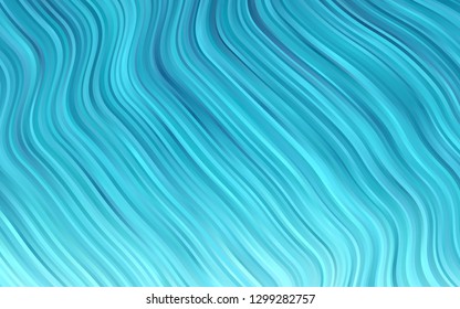 Light BLUE vector background with curved circles. A vague circumflex abstract illustration with gradient. Marble style for your business design.