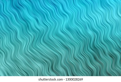 Light BLUE vector background with curved circles. An elegant bright illustration with gradient. The elegant pattern for brand book.