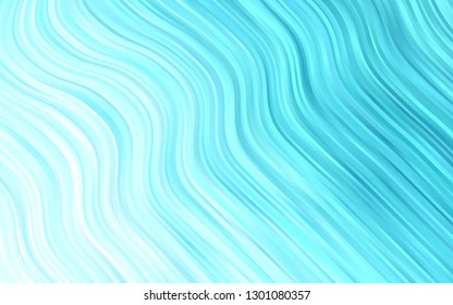 Light BLUE vector background with curved circles. A vague circumflex abstract illustration with gradient. Marble style for your business design.