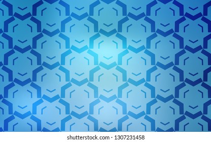 Light BLUE vector background with curved lines. Colorful illustration in abstract style with gradient. The best colorful design for your business.