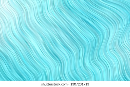 Light BLUE vector background with curved circles. Geometric illustration in marble style with gradient.  Pattern for your business design.