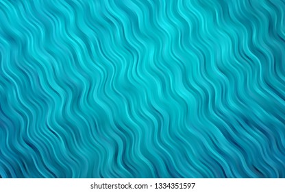 Light BLUE vector background with curved circles. A sample with blurred bubble shapes. A completely new marble design for your business.