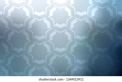 Light BLUE vector background with curved lines. Glitter abstract illustration with wry lines. Abstract style for your business design.