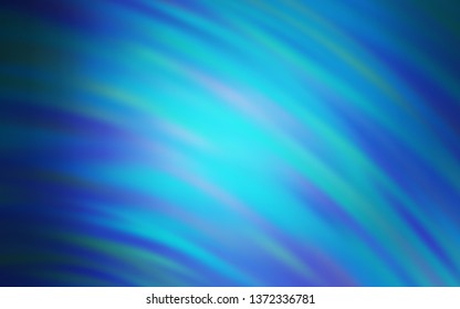 Light BLUE vector background with curved lines. Modern gradient abstract illustration with bandy lines. Abstract style for your business design.