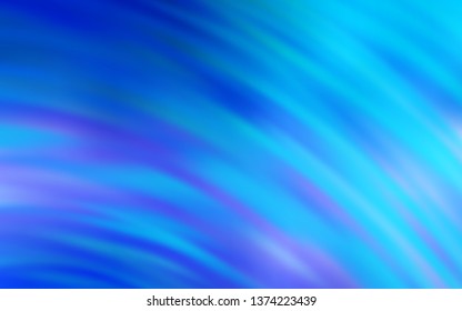 Light BLUE vector background with curved lines. Shining colorful illustration in simple style. New composition for your brand book.