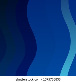 Light BLUE vector background with curved lines. Illustration in halftone style with gradient curves. Best design for your posters, banners.