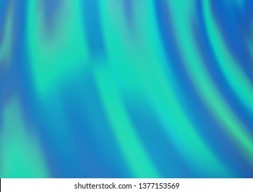 Light BLUE vector background with curved circles. Brand new colored illustration in marble style with gradient. The elegant pattern for brand book.