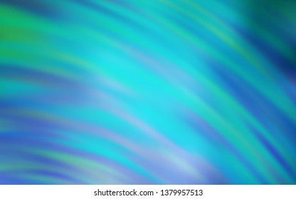 Light BLUE vector background with curved lines. A circumflex abstract illustration with gradient. The best colorful design for your business.