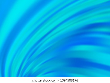 Light BLUE vector background with curved circles. A vague circumflex abstract illustration with gradient. A completely new template for your business design.