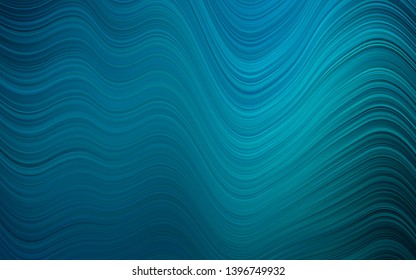 Light BLUE vector background with curved circles. Creative illustration in halftone marble style with gradient. The elegant pattern for brand book.