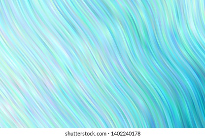 Light BLUE vector background with curved circles. Geometric illustration in marble style with gradient.  Marble style for your business design.