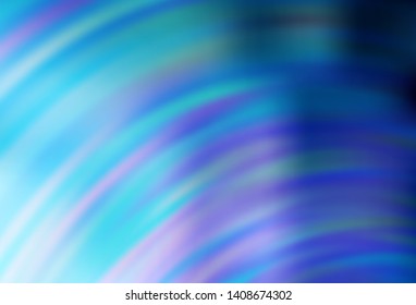 Light BLUE vector background with curved lines. Modern gradient abstract illustration with bandy lines. Abstract style for your business design.