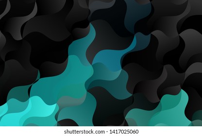 Light BLUE vector background with curved circles. Creative geometric illustration in marble style with gradient. A completely new template for your business design.