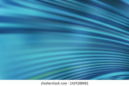 Light BLUE vector background with curved lines. A sample with colorful lines, shapes. Colorful wave pattern for your design.