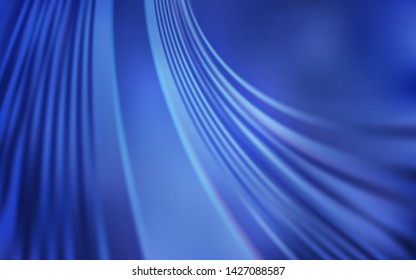 Light BLUE vector background with curved lines. Modern gradient abstract illustration with bandy lines. New composition for your brand book.