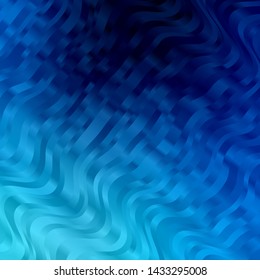 Light BLUE vector background with curved lines. Colorful illustration in abstract style with bent lines. Smart design for your promotions.
