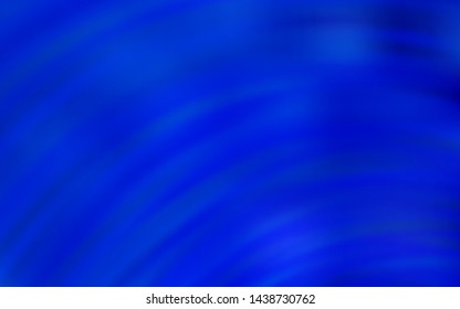 Light BLUE vector background with curved lines. Colorful illustration in simple style with gradient. A new texture for your  ad, booklets, leaflets.