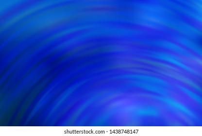 Light BLUE vector background with curved lines. Colorful illustration in simple style with gradient. Abstract design for your web site.