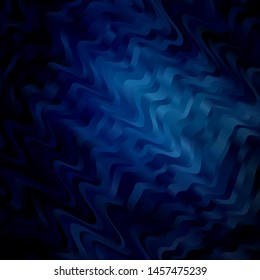 Light BLUE vector background with curved lines. Colorful illustration in circular style with lines. Pattern for ads, commercials.