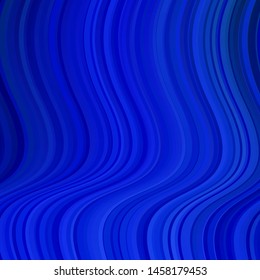 Light BLUE vector background with curved lines. Colorful abstract illustration with gradient curves. Smart design for your promotions.
