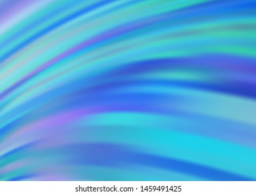 Light BLUE vector background with curved circles. Geometric illustration in marble style with gradient.  A completely new template for your business design.