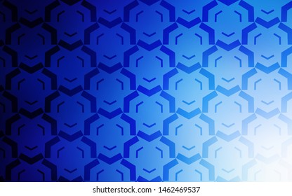 Light BLUE vector background with curved lines. A circumflex abstract illustration with gradient. Pattern for your business design.