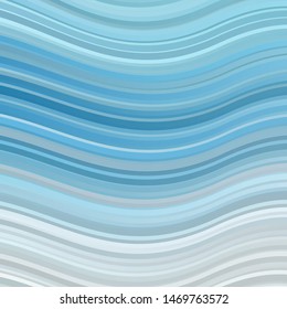 Light BLUE vector background with curved lines. Illustration in abstract style with gradient curved.  Pattern for booklets, leaflets.