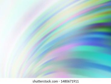 Light BLUE vector background with curved circles. Colorful abstract illustration with gradient lines. Marble style for your business design.